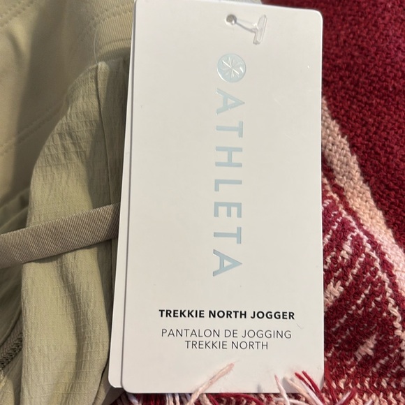 Size 26 3X ATHLETA Trekkie North‎ Jogger Pants Tan Ecru NEW - Picture 7 of 12